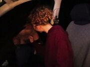Carsex moglie pompino e sega a guardone