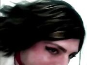 Trans pompino doppio con doppia sborrata in faccia