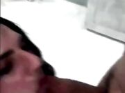 Trans pompino doppio con doppia sborrata in faccia