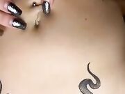 Scopata con bella rossa tettona tatuata