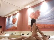 Cavalcata amatoriale in hotel coppia italiana