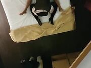 Pompino allo specchio moglie in lingerie