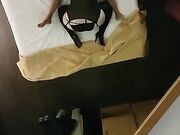 Pompino allo specchio moglie in lingerie