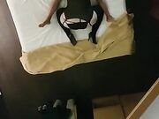 Pompino allo specchio moglie in lingerie