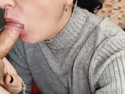 Le riempio la bocca di sperma