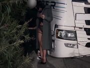 Moglie napoletana portata a scopare con camionista