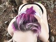 Pompino e pecorina nel bosco coppia italiana