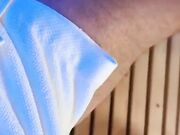 Una calda scopata nella sauna