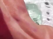 Trio italiana che si fa inculare da black in jacuzzi