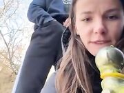 Lo prende nel culo sulla neve