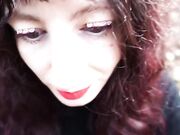 Pompino all'aperto moglie incinta