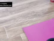 Bea secrets si allena a casa con il personal trainer