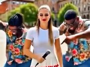 MILANO EROTICA INTERVISTA ZOCCOLONA E DUE CAZZONI NERI