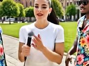 MILANO EROTICA INTERVISTA ZOCCOLONA E DUE CAZZONI NERI