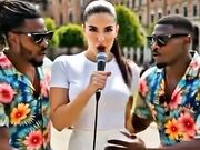 MILANO EROTICA INTERVISTA ZOCCOLONA E DUE CAZZONI NERI