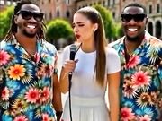 MILANO EROTICA INTERVISTA ZOCCOLONA E DUE CAZZONI NERI