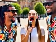 MILANO EROTICA INTERVISTA ZOCCOLONA E DUE CAZZONI NERI