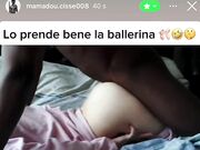 Giovane ballerina scopata da un nero