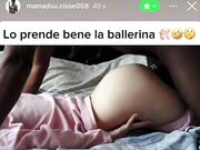 Giovane ballerina scopata da un nero