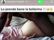 Giovane ballerina scopata da un nero