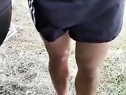 CAMGIRL italiana incontra tipo che corre e lo spompina