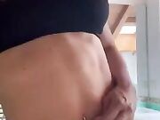 Milfona italiana da paura si spoglia nuda in diretta OF