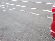 Annoiata e porca esce la fica in autostrada