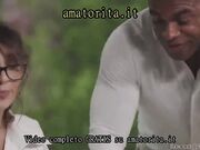 Ev@ G3n3rosi in trio interraziale con nero che le sfond