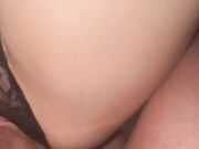 Scopata amatoriale perizoma nero di lato