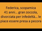 Alla mia amica Federica piace essere scopata a pecora