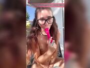 Ada Paradiso Si Sgrilletta All'Aperto