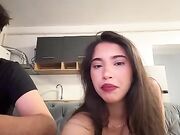 Giovane coppia italiana in live