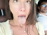 Coppia esibizionista fa sesso all'aperto in live