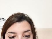 Tettona italiana si sditalina in live
