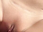 Coppia naturista italiana scopa in spiaggia