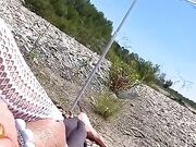 Pompino della troia al fiume