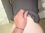 La reginella a pecorina sulle scale di casa