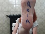 Scritte sulle piante dei piedi - Seconda parte