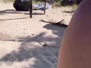 Topless italiana al mare