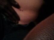 Black and my wife in carsex