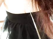 Camgirl italiana rossa si masturba la fichetta