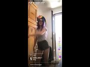 Giulia balla live su instagram