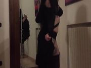 Milf italiana troia in sexy lingerie nera