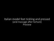 Italian model Feet Tickled