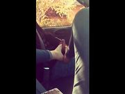 Footjob in auto a schiavetto