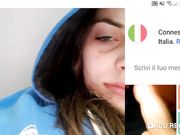 Italiana ammira superdotato che si sega in cam