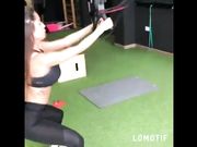 Alessia Macari in palestra