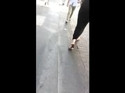 Bella chiappona in centro
