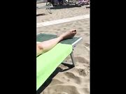 Moglie in spiaggia
