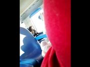 Sega davanti a ragazza in treno